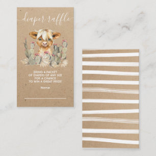 Carte de rabat de chaudière de vache Highland