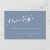 Carte de rabat Denim Baby shower bleu (Devant)