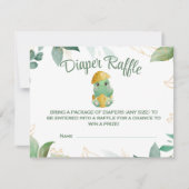 Carte de rabat Dino Egg Baby shower (Devant)
