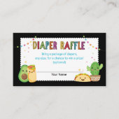 Carte de rabat Fiesta Baby shower (Devant)