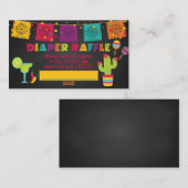 Carte de rabat Fiesta Baby shower (Devant / Derrière)