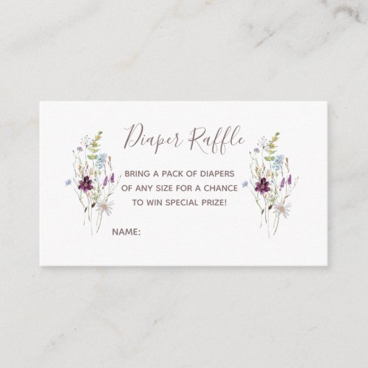 Carte de rabat fleur sauvage, carte de boîtier (Devant)