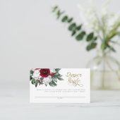 Carte de rabat floral hivernale de Noël (Debout devant)