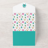 Carte de rabat Petit Baby shower Monster (Dehors)