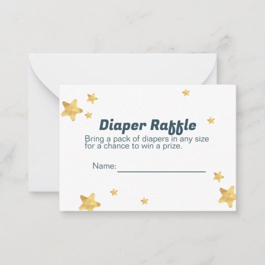 Carte de rabat pour Baby shower (Devant)