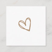 Carte de rabat pour Baby shower animal de bois (Dos)