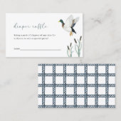 Carte de rabat pour Baby shower de canard Mallard (Devant / Derrière)