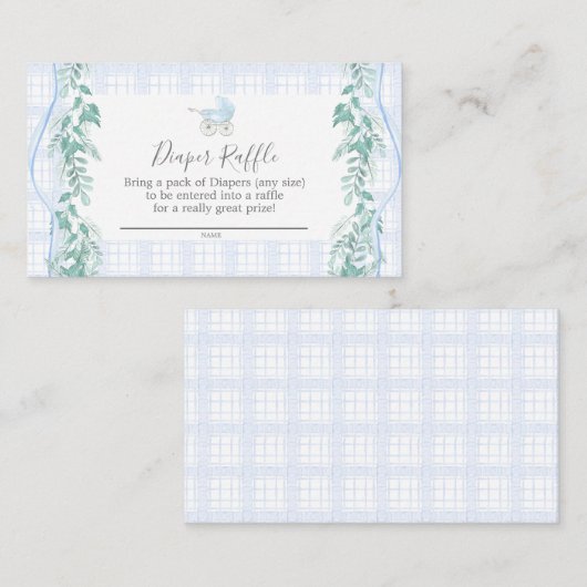 Carte de rabat pour bébé (Devant / Derrière)