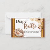 Carte de rabat Rustique Boho Floral Baby shower (Devant)