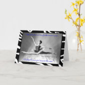 Carte de Rachel Phillips de ballerine (Fleur jaune)