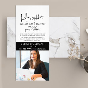 Carte de rack de marketing immobilier moderne