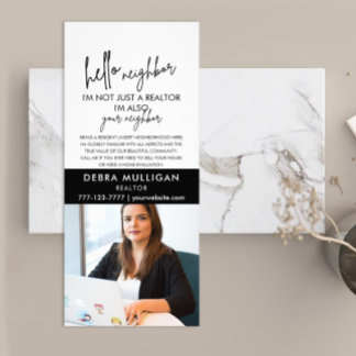 Carte de rack de marketing immobilier moderne