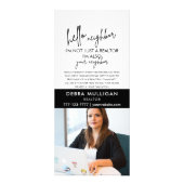 Carte de rack de marketing immobilier moderne (Dos)