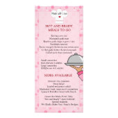 Carte de rack de repas cuits maison (Dos)