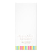 Carte de rack du tarif de la boulangerie (Dos)