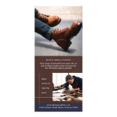 Carte de rack marketing créative en cuir (Dos)