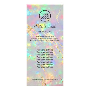 carte de rack opale fausse iridescente