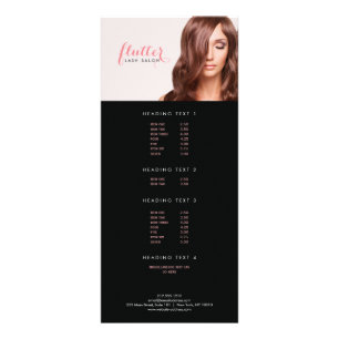 Carte de rack photo Simply Pink Lash Salon