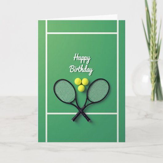 Carte de racket-ball joyeuse (Devant)