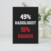 Carte de radiologue badass (Debout devant)