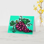 Carte de raisins (Fleur jaune)