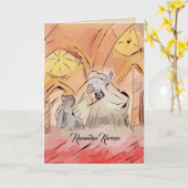 Carte de Ramadan créée pour ce mois saint (Fleur jaune)