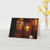 Carte de Ramadan de lanternes de Ramadan (Fleur jaune)