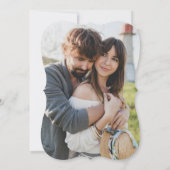 Carte de rappel 3D White Roses Save The Date (Dos)