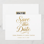 Carte de rappel à date de mariage en calligraphie (Devant / Derrière)