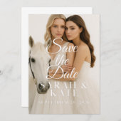 Carte de rappel à plat pour sauvegarde de la date (Devant / Derrière)