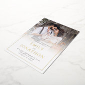 Carte de rappel à save the date avec bordure de li (Rotation)