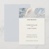 Carte de rappel Art Déco Blue Pearl (Devant / Derrière)