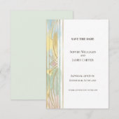 Carte de rappel Art Déco Pastel (Devant / Derrière)