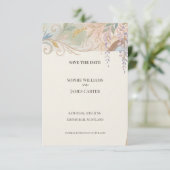 Carte de rappel baroque florale pastel (Debout devant)