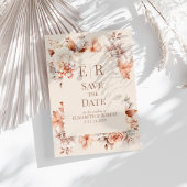 Carte de rappel "Blush Beige Monogram" pour annonc