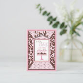 Carte de rappel d'anniversaire de la fille Cheetah (Debout devant)