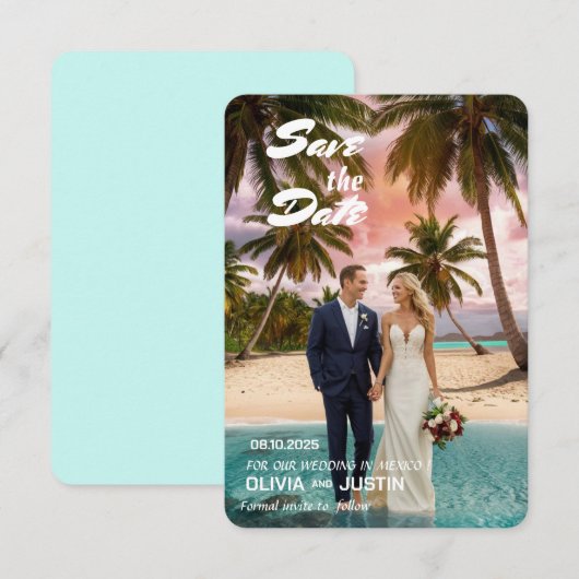 Carte de rappel de date à plat 9 x 13 cm (Devant / Derrière)