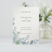 Carte de rappel de date de mariage à bordure latér (Debout devant)
