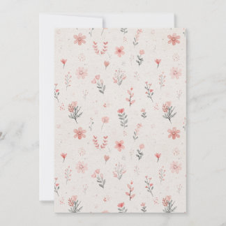 Carte de rappel de date de mariage à motif floral 