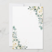 Carte de rappel de date de mariage à photo de fleu (Dos)