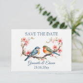 Carte de rappel de date de mariage Editable Lovebi (Debout devant)