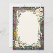 Carte de rappel de date de mariage Floral Tropical (Dos)