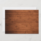 Carte de rappel de date de Rustic Wood Lights Lace (Dos)