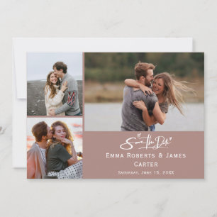 Carte de rappel de date de save the date rose cann