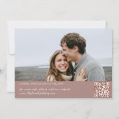 Carte de rappel de date de save the date rose cann (Dos)