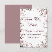 Carte de Rappel de Date Plat (Devant / Derrière)