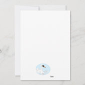 Carte de Rappel de Date Plat : Beau Cygne (Dos)