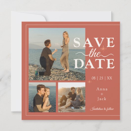 Carte de rappel de date Terracotta Moon 3 Photo (Devant)