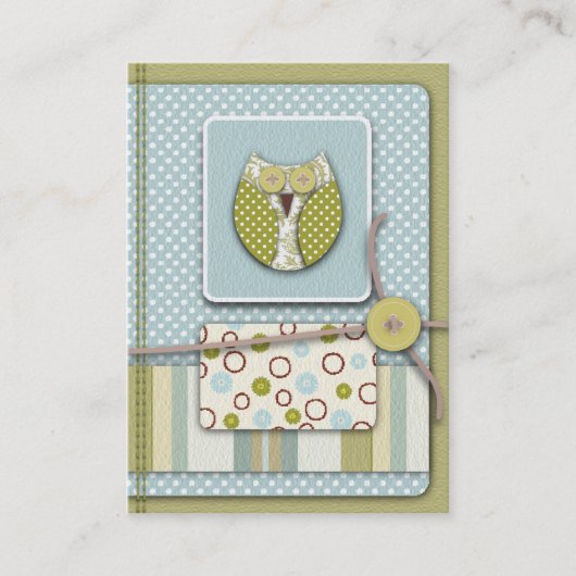 Carte de rappel de hibou (Devant)