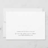 Carte de rappel de mariage 3 photos argent (Dos)